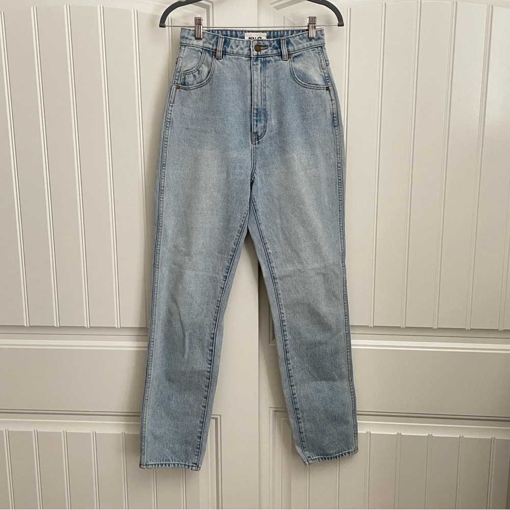 Rolla’s Original High Rise Straight Leg Jeans Stone Wash size 26
